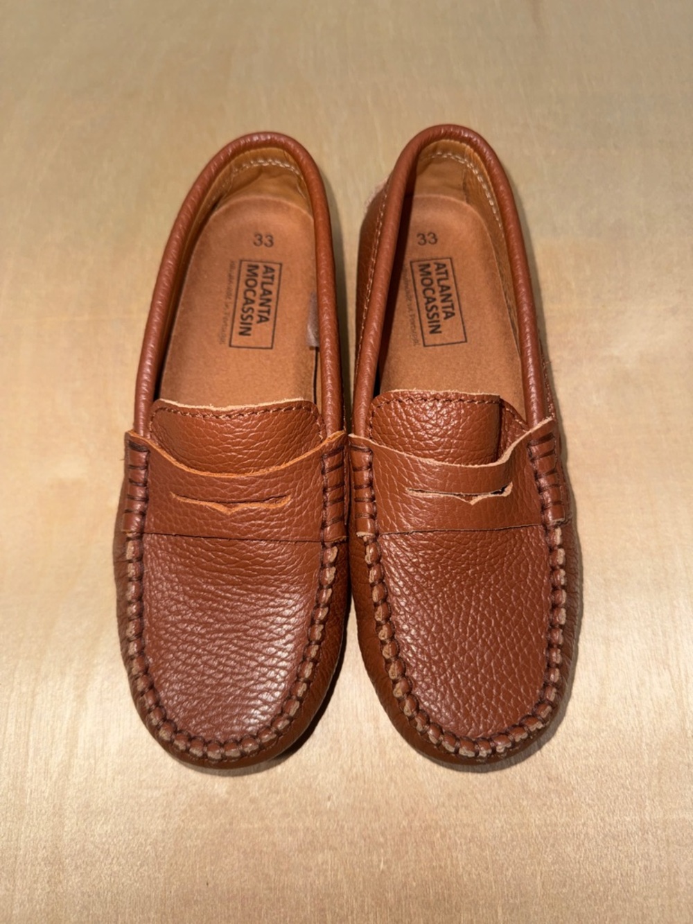 Classic Leather Penny Loafers - Cognac Brown